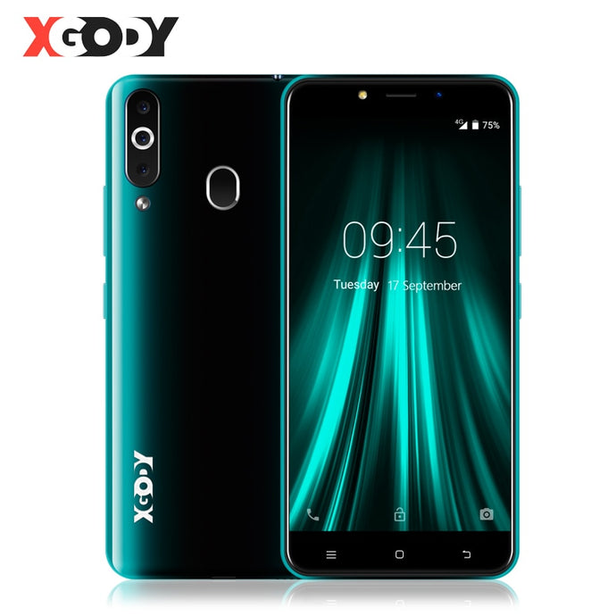 XGODY 4G Fingerprint Mobile Phone 2GB 16GB Android 6.0 Smartphone Dual Sim 5.5