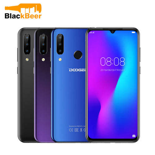 DOOGEE N20 N 20 6.3 Inch FHD+ Mobile Phone 4GB 64GB MT6763 Octa Core Cellphone 4350mAh 16MP+8MP+8MP Triple Camera 4G Smartphone