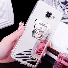 Load image into Gallery viewer, Luxury Mirror Stand Holder Plating TPU Case