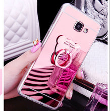 Load image into Gallery viewer, Luxury Mirror Stand Holder Plating TPU Case